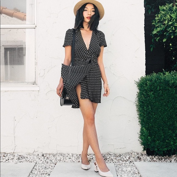 Reformation Radley Mini Wrap Dress 